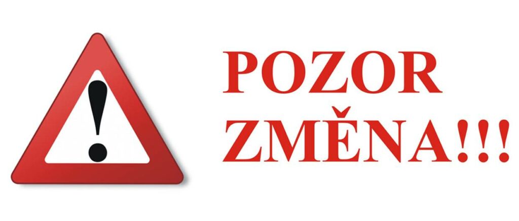 Pozor změna